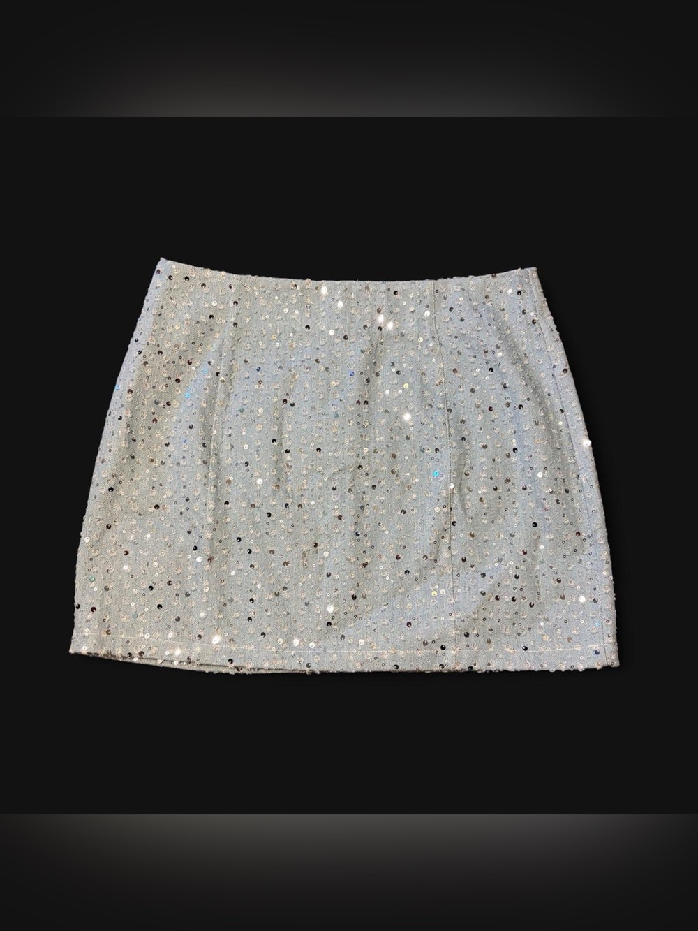 Y2K Denim Sequin Mini Skirt by J. LBK!